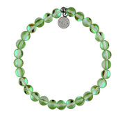 Lucky Green Opalescent Stacker Bracelet