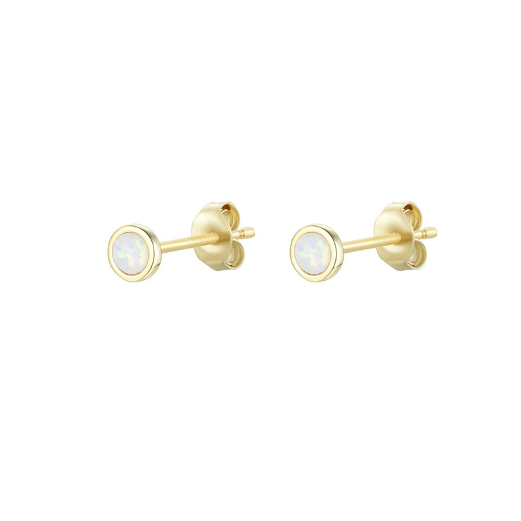 Kamaria Mini Opal Stud Earrings