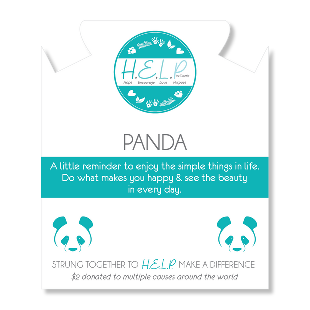 T. Jazelle H.E.L.P. Panda Bracelet