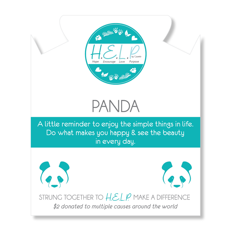 T. Jazelle H.E.L.P. Panda Bracelet